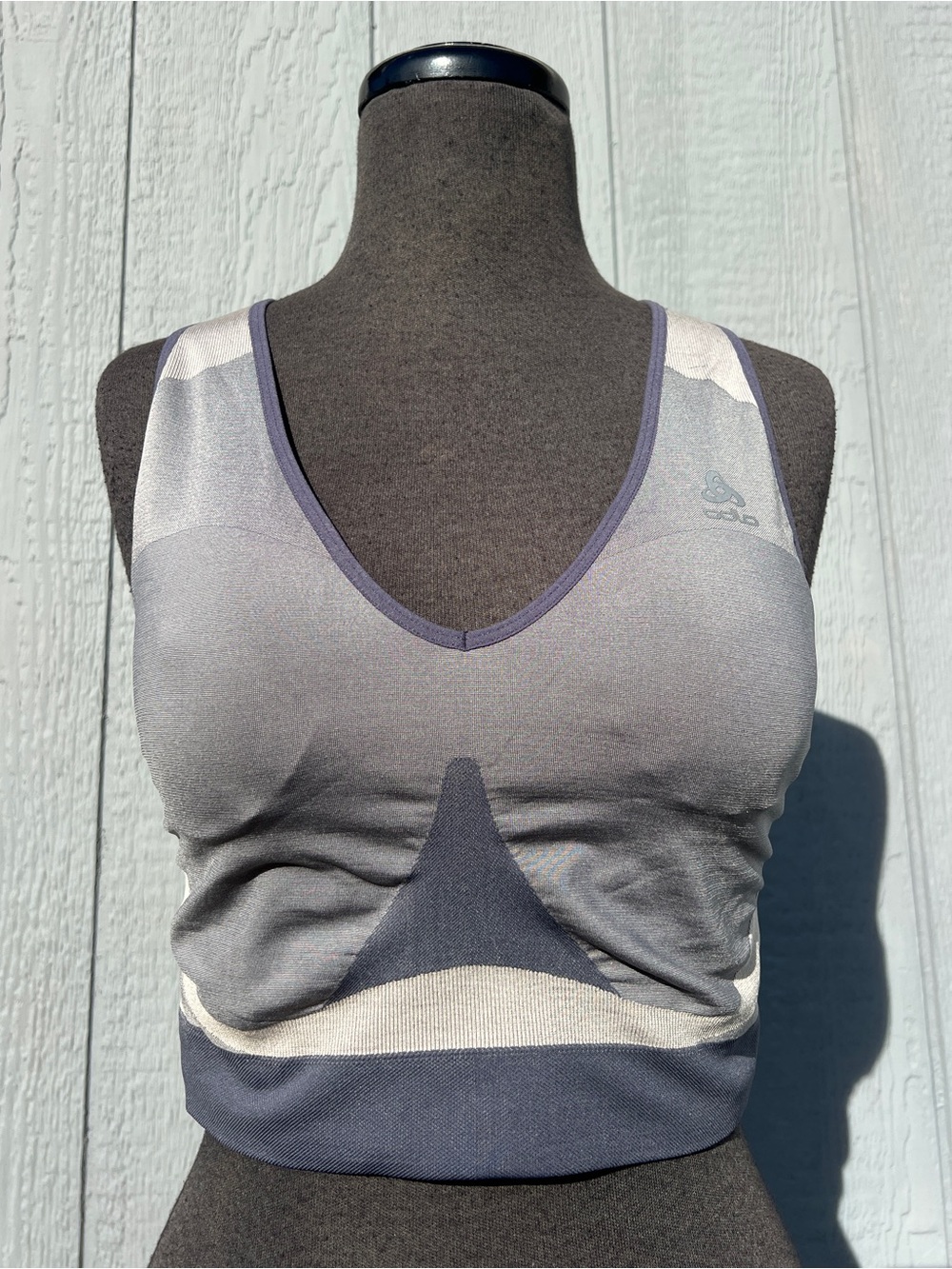 Odlo Seamless High Sports Bra in Grey, XL
